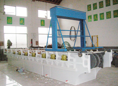 Plating bath flow line