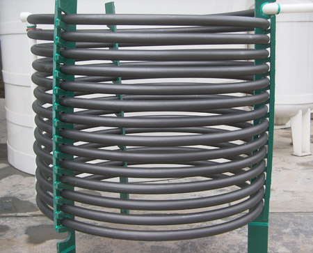 Graphite modified PP cooler (coil tube type)